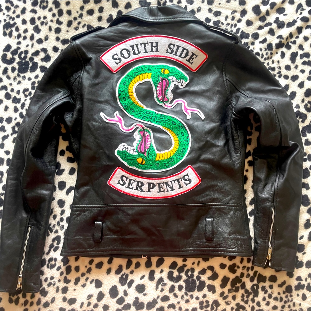 Southside Serpents Black soft Leather Jacket